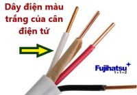 Dây điện màu trắng và dây điện màu xám của cân điện tử - Cân điện tử fujihatsu