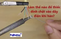 Làm thế nào để thiếc dính chặt vào dây điện khi hàn dây cân điện tử?