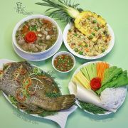 MÂM CƠM NHÀ VỚI CÁ MÚ HẤP XÌ DẦU