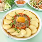 MÂM CƠM NHÀ VỚI TÀU HŨ HẤP THỊT TRỨNG