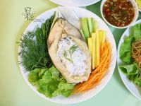 CÁ HẤP BIA CUỐN BÁNH TRÁNG