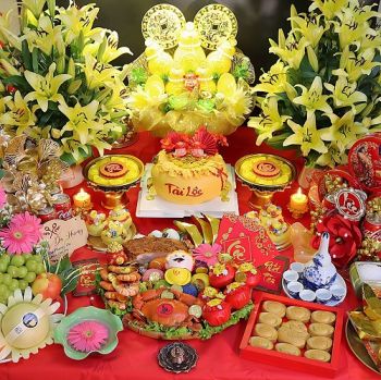 MÂM CỖ LỄ THẦN TÀI NGÀY VÍA THẦN TÀI MỪNG 10 THÁNG GIÊNG ÂM LỊCH