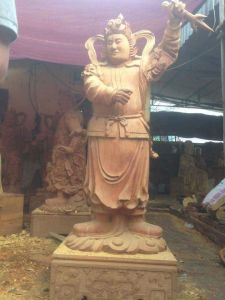 Tượng Kim Cương gỗ đpẹ tại đồ thờ Đăng Năng