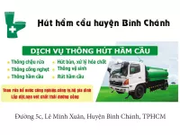 Công ty hút hầm cầu huyện Bình Chánh uy tín, giá rẻ nhất 2022