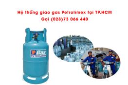 Bình Gas Petrolimex van ngang 12kg