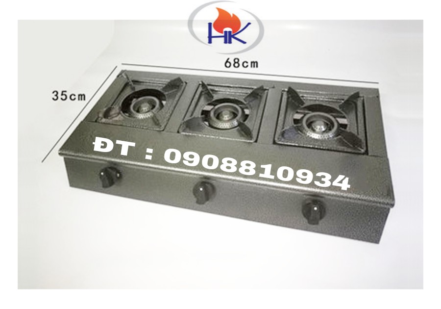 BẾP GA LIỀN LÒ BA LÒ 680MM