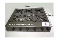 BẾP GA LIỀN LÒ SÁU LÒ 68CM
