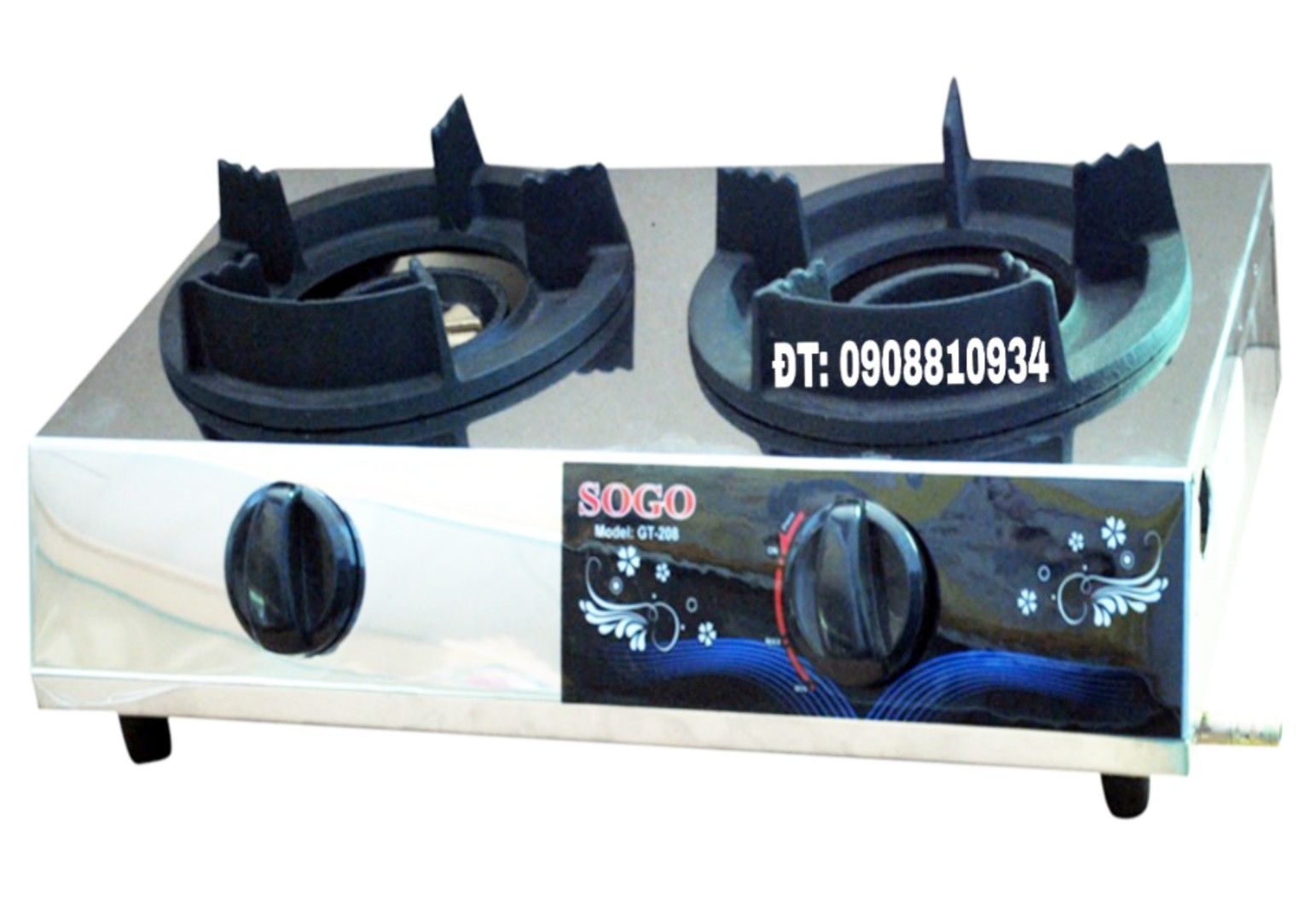 BẾP GAS CÔNG NGHIỆP 2 LÒ SOGO GT-208