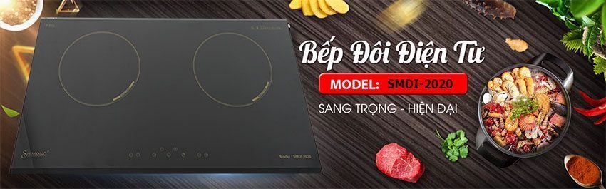 Loại bếp đôi từ thiết kế lắp âm hoặc để nổi
Bảng điều khiển cảm ứng với 9 mức công suất nhiệt
Bề mặt bếp bằng kính Ceramic bền bỉ, chịu lực