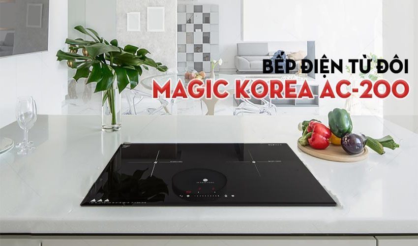 Là dòng bếp điện từ đôi hiện đại sang trọng
Thiết kế sang trọng với mặt bếp đen, sáng bóng