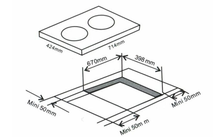 Mặt kính Schott Ceran Made in Germany
Mâm từ đường kính 22cm