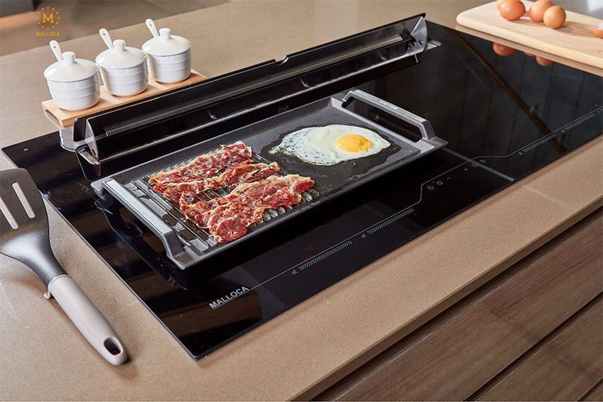 Bề mặt kính cường lực Ceramic màu đen
Điều khiển cảm ứng dễ dàng sử dụng