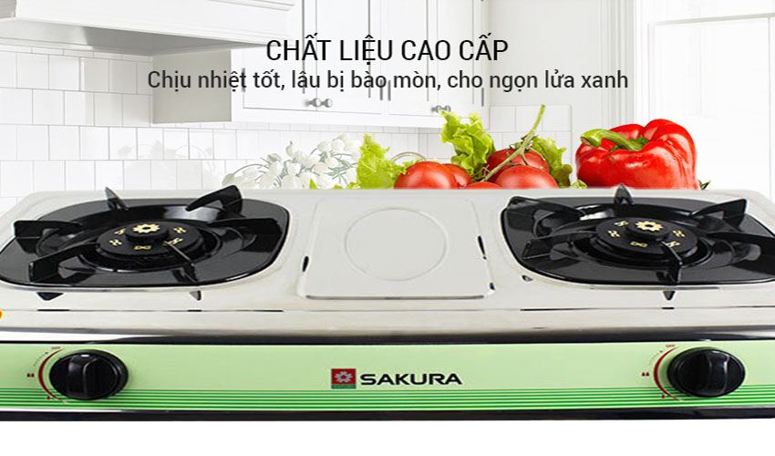 Thiết kế kiểu dáng nhỏ gọn, hiện đại, tiện dụng
Chất liệu cấu tạo cao cấp tạo độ bền cho bếp