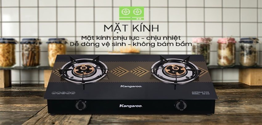 Là dòng sản phẩm bếp gas đôi dương kính hiện đại, tiện dụng
Đánh lửa Magneto rất êm và nhạy, họng Bếp bằng inox