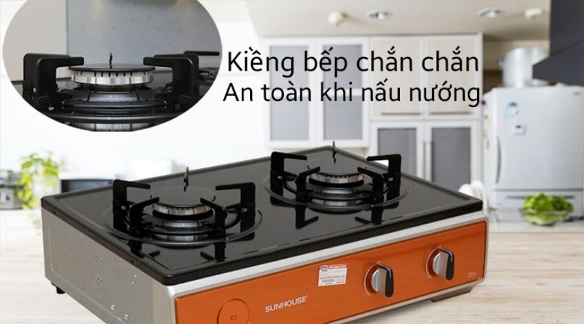 Mặt tráng men chống gỉ, chịu lực và chịu nhiệt tốt
Kiềng tráng men độc lập, siêu bền