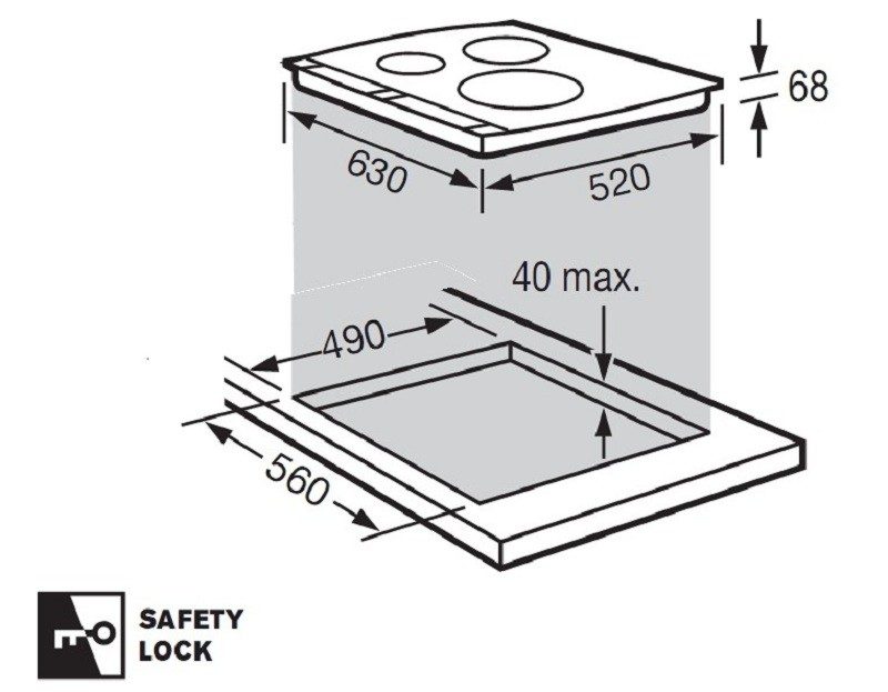 Điện áp: 220 V, 50 Hz
Công suất: 7,2 Kw
Số bếp nấu: 03