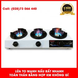 Bếp Khè Gas 3 Lò Bán Công Nghiệp SOGO GT-208S3 - Hãng Chính Hãng