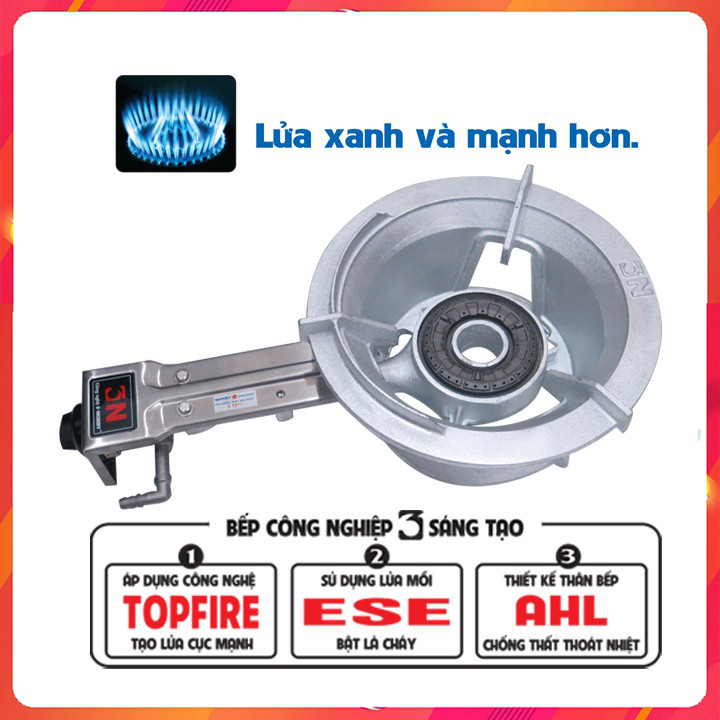 Bộ bếp gas công nghiệp khè 3N – Bếp khè lửa mạnh và xanh - 1