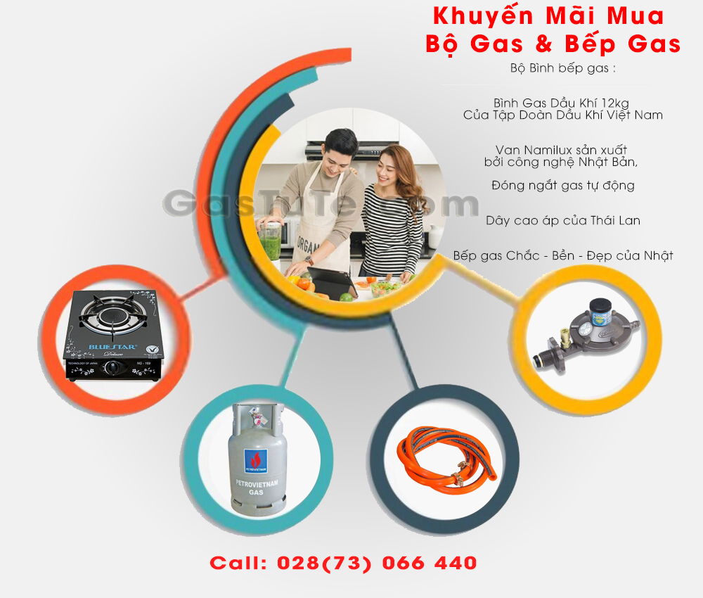 Bộ Bình Gas Bếp Đơn