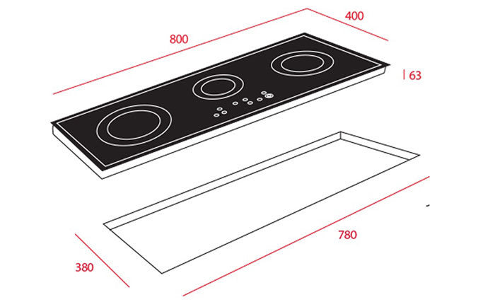 Bếp điện từ Teka TR 831 HZ-2