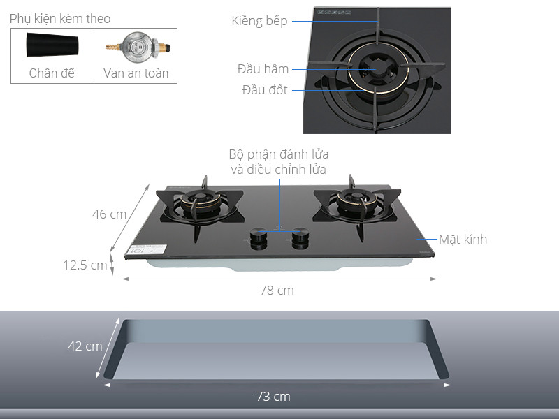 Bếp Gas Âm Electrolux EHG7230BE-4