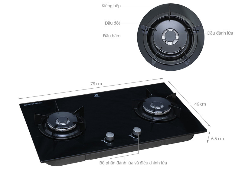 Bếp Gas Âm Electrolux EGG7627EK-3