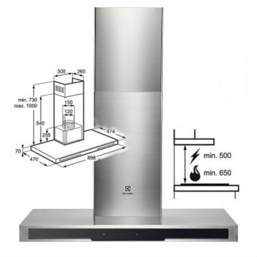 Máy Hút Mùi Electrolux EFB90680BX-4