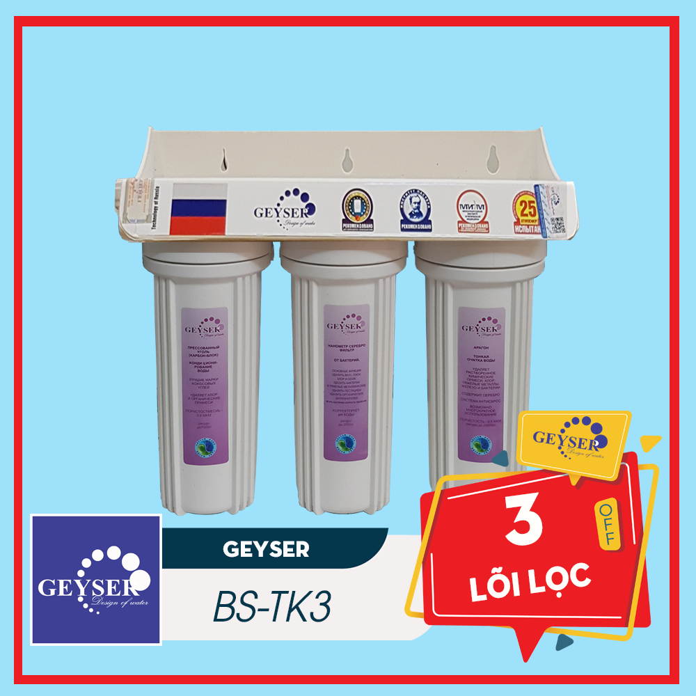 Máy Lọc Nước Nano Geyser TK3 – 3 Lõi Lọc