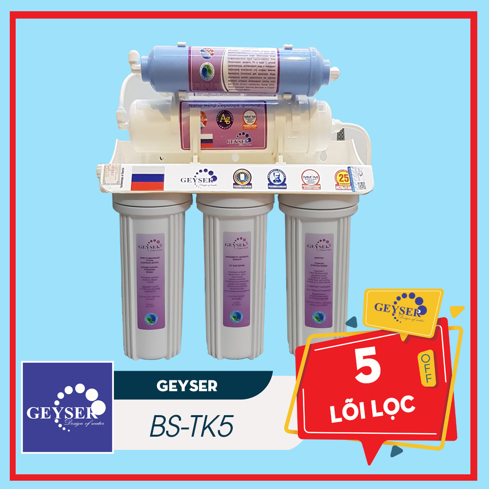 Máy Lọc Nước Nano Geyser TK5 – 5 Lõi Lọc