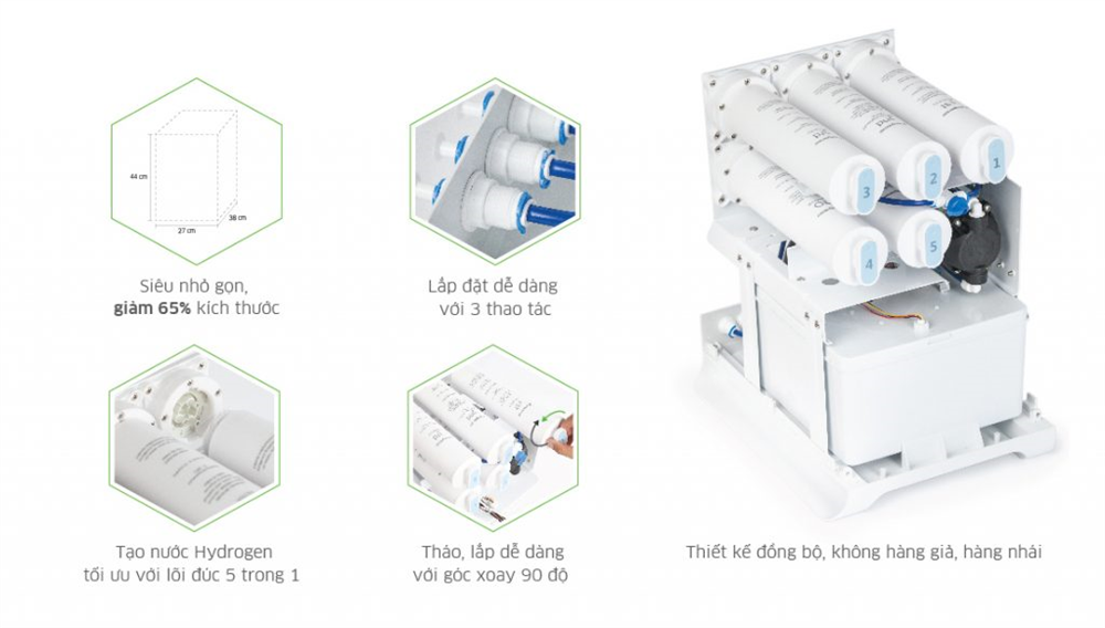 MÁY LỌC NƯỚC KANGAROO HYDROGEN ĐIỆN PHÂN ION KIỀM KG100MED -6