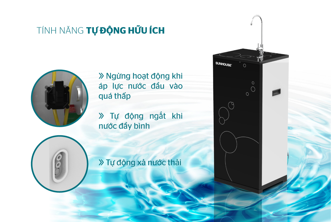 MÁY LỌC NƯỚC RO 9 LÕI SUNHOUSE SHA8839K-6