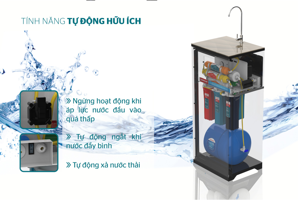 Máy lọc nước RO 9 lõi SUNHOUSE SHA8817KP-4