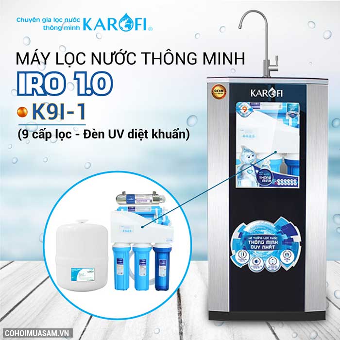 MÁY LỌC NƯỚC THÔNG MINH KAROFI 9 CẤP ĐÈN UV KHÔNG TỦ-2