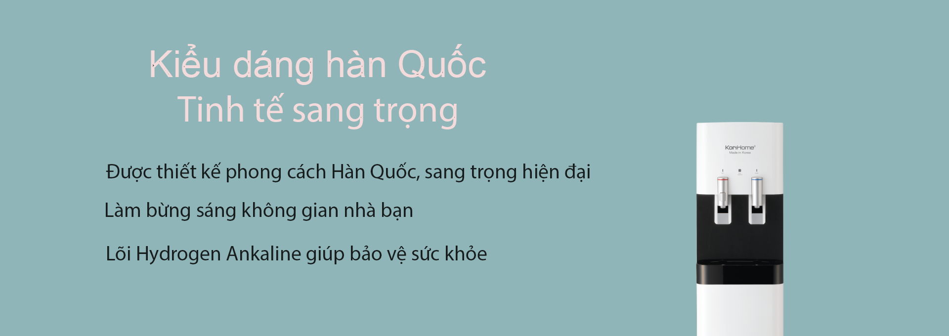 MÁY LỌC NƯỚC TÍCH HỢP NÓNG LẠNH KORIHOME WPK-918-7