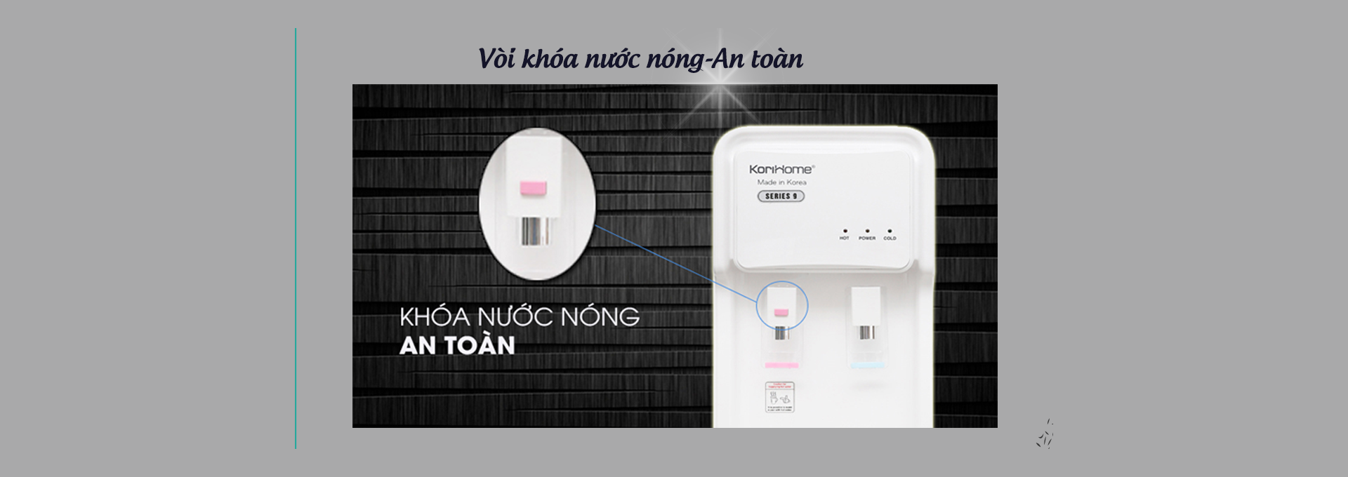 MÁY LỌC NƯỚC TÍCH HỢP NÓNG LẠNH KORIHOME WPK-903-5