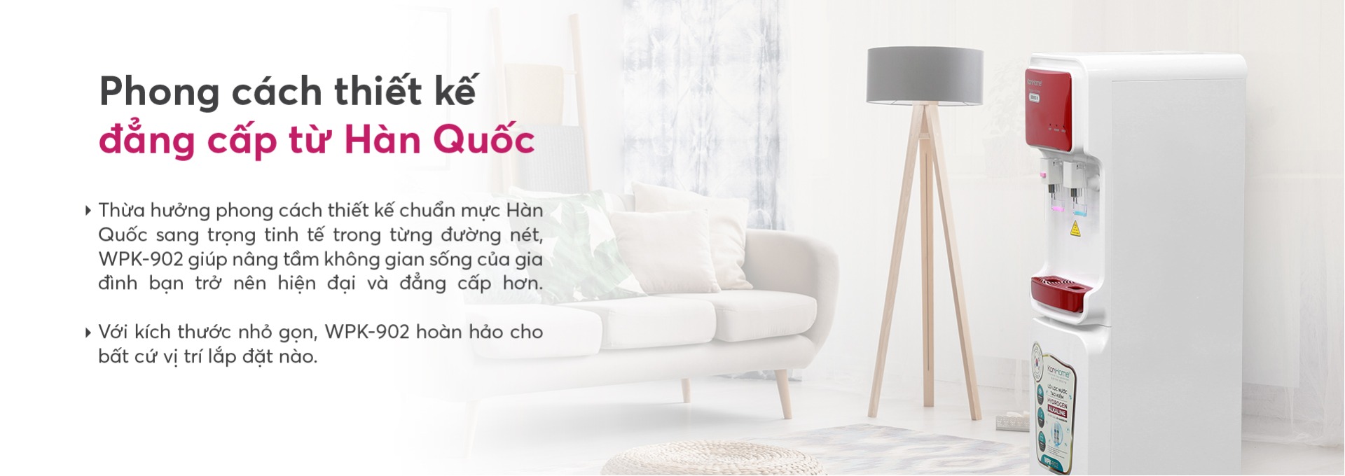 MÁY LỌC NƯỚC TÍCH HỢP NÓNG LẠNH KORIHOME SERIES 9 (WPK-902)-5