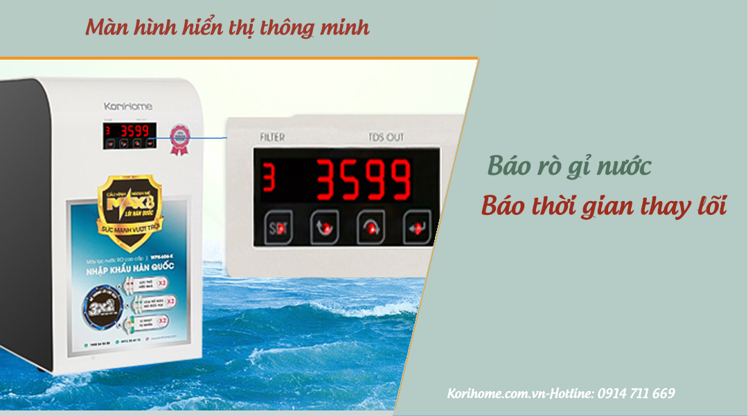 MÁY LỌC NƯỚC RO KORIHOME WPK-606-2