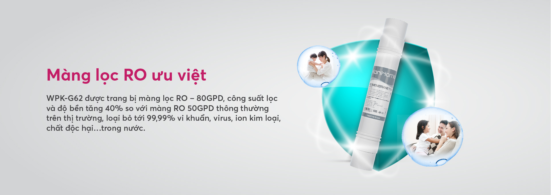 MÁY LỌC NƯỚC KORIHOME WPK-G62-5