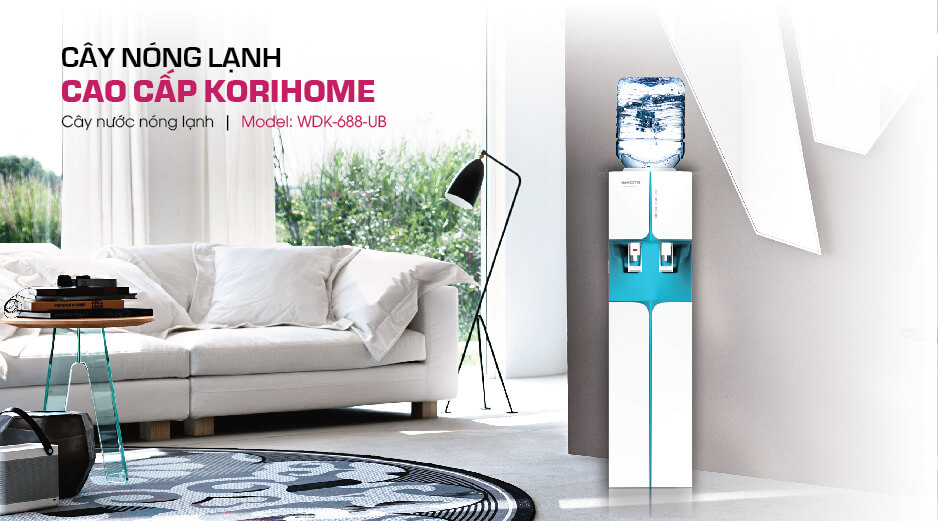 CÂY NƯỚC NÓNG LẠNH CAO CẤP KORIHOME WDK-688-UB-6
