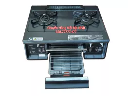 Bếp ga Nhật nội địa PALOMA PA-340WA-2R mặt men