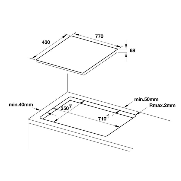 BẾP TỪ 3 VÙNG NẤU HAFELE HC-IF77A-1