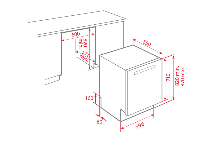 MÁY RỬA CHÉN TEKA DW8 59 FI-1