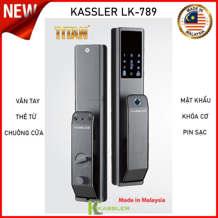 KHÓA VÂN TAY KASSLER KL-789 - CỬA GỖ