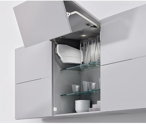 Tay Nâng 2 Cánh FREE FOLD-E Màu Trắng Hafele 372.29.704