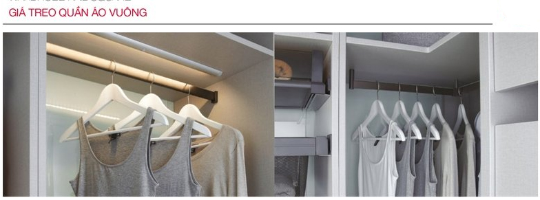 Giá Treo Quần Áo Vuông Hafele 804.21.103