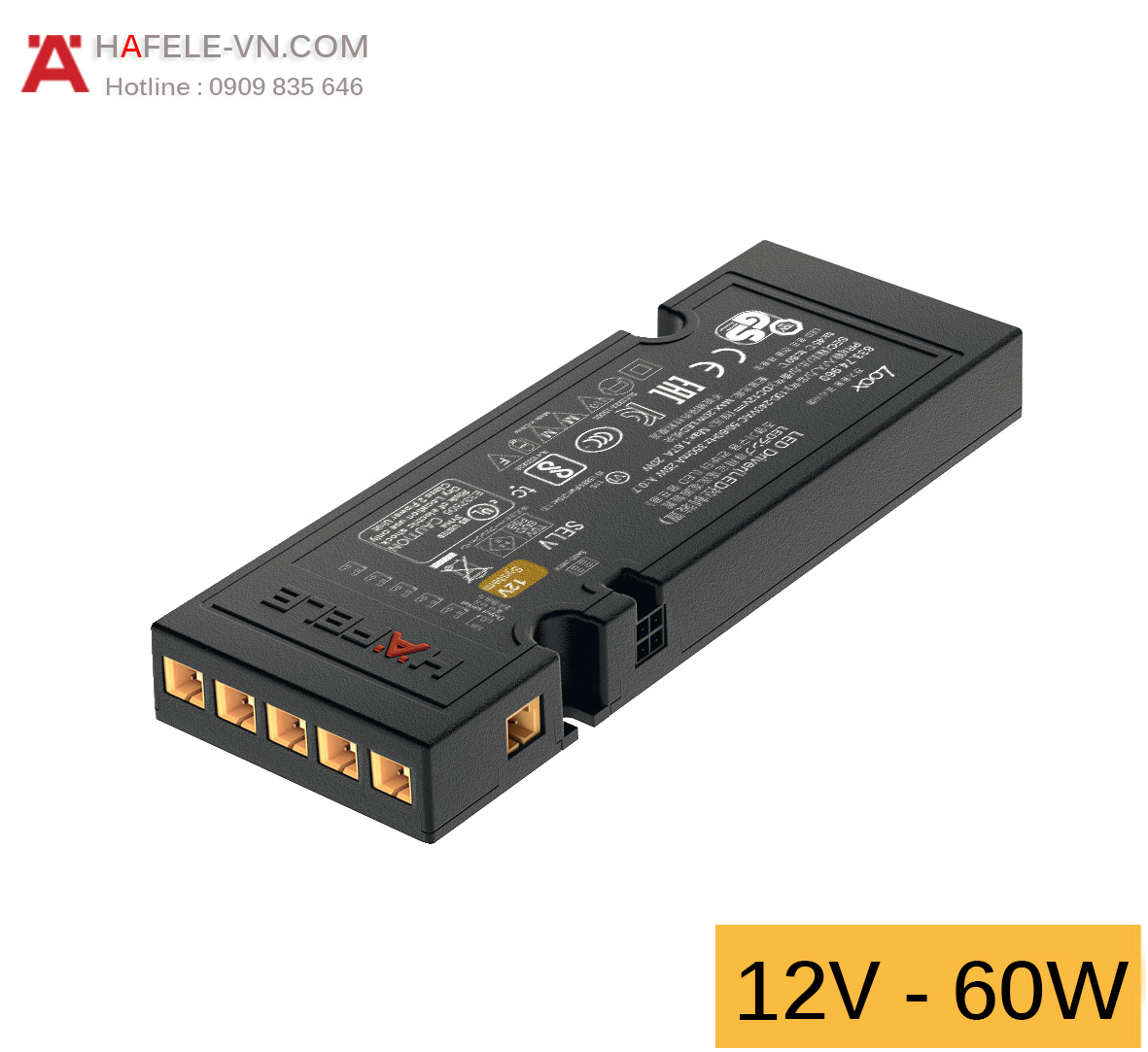 Biến Điện Hệ Thống 12V 60W Hafele 833.74.964