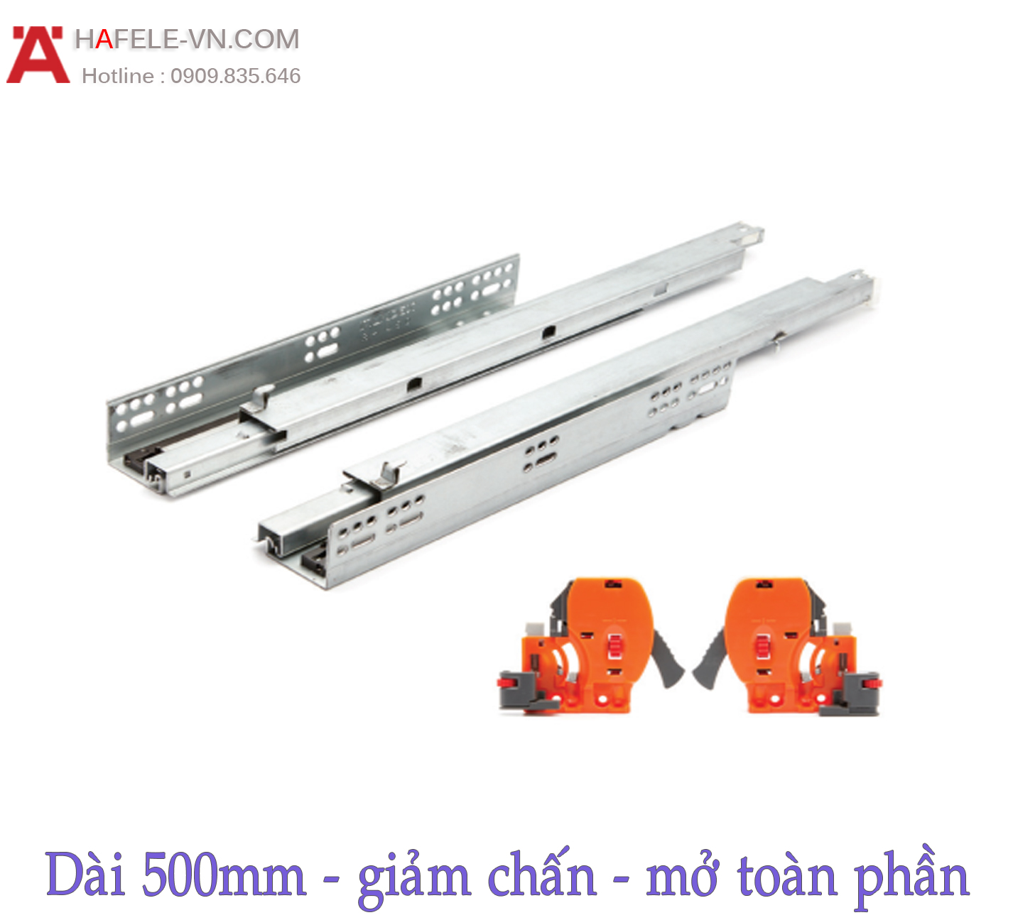 Ray Âm Giảm Chấn 500mm Imundex 7 272 450