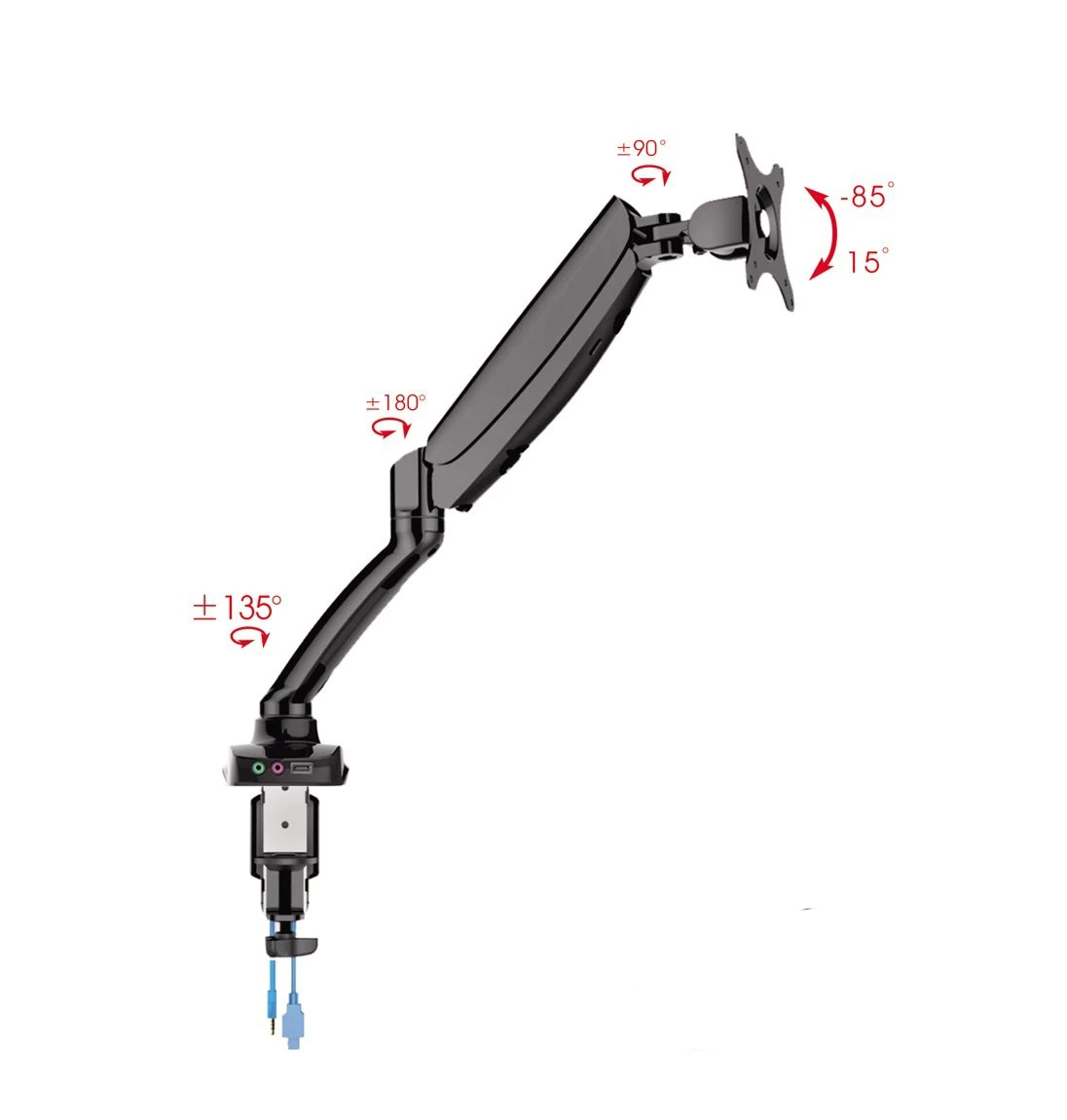 Tay Treo Màn Hình Đơn Hafele 818.70.300