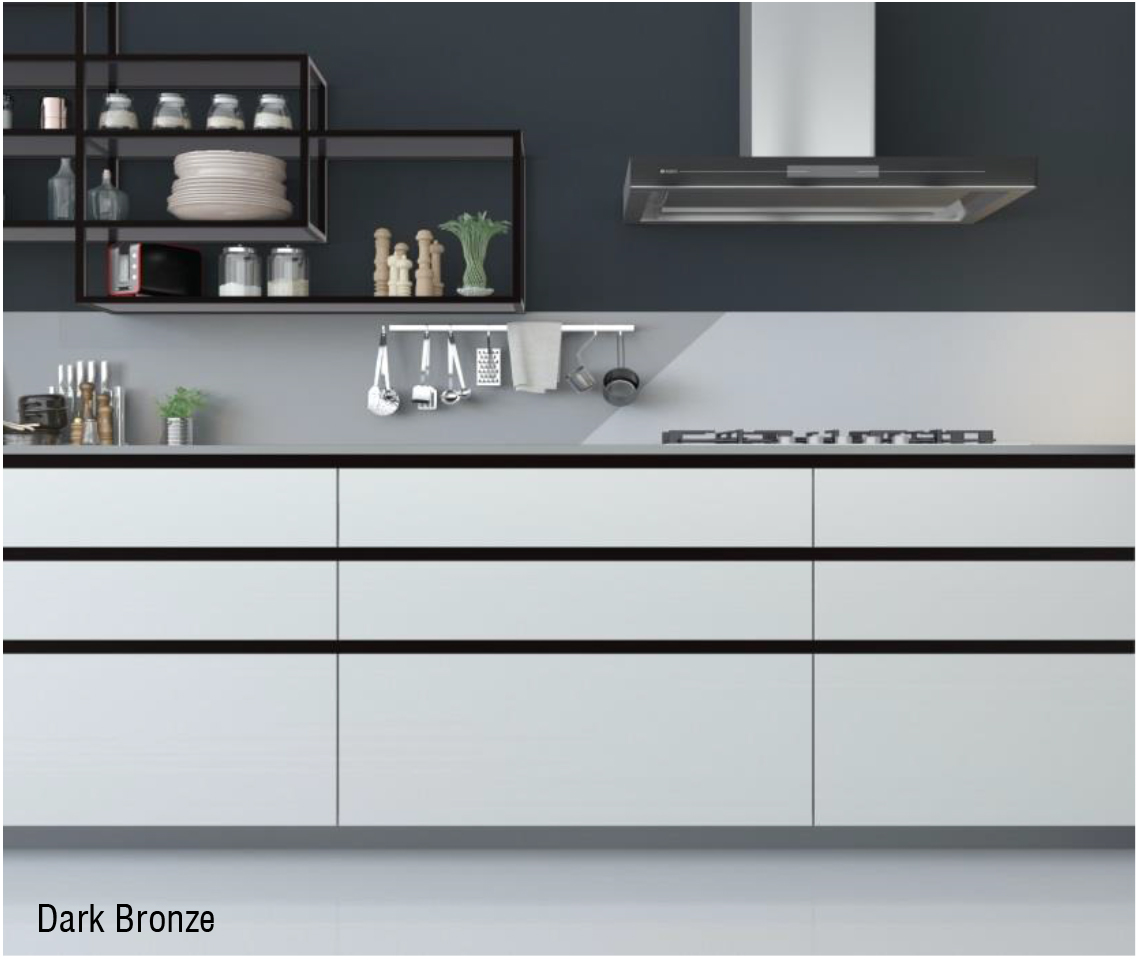 Tay Nắm Tủ Ngang Gola Chữ C 2800mm Hafele 126.37.925