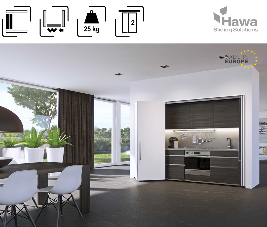 Bộ Phụ Kiện Cửa Concepta Folding 25 Trái Hafele 408.31.002